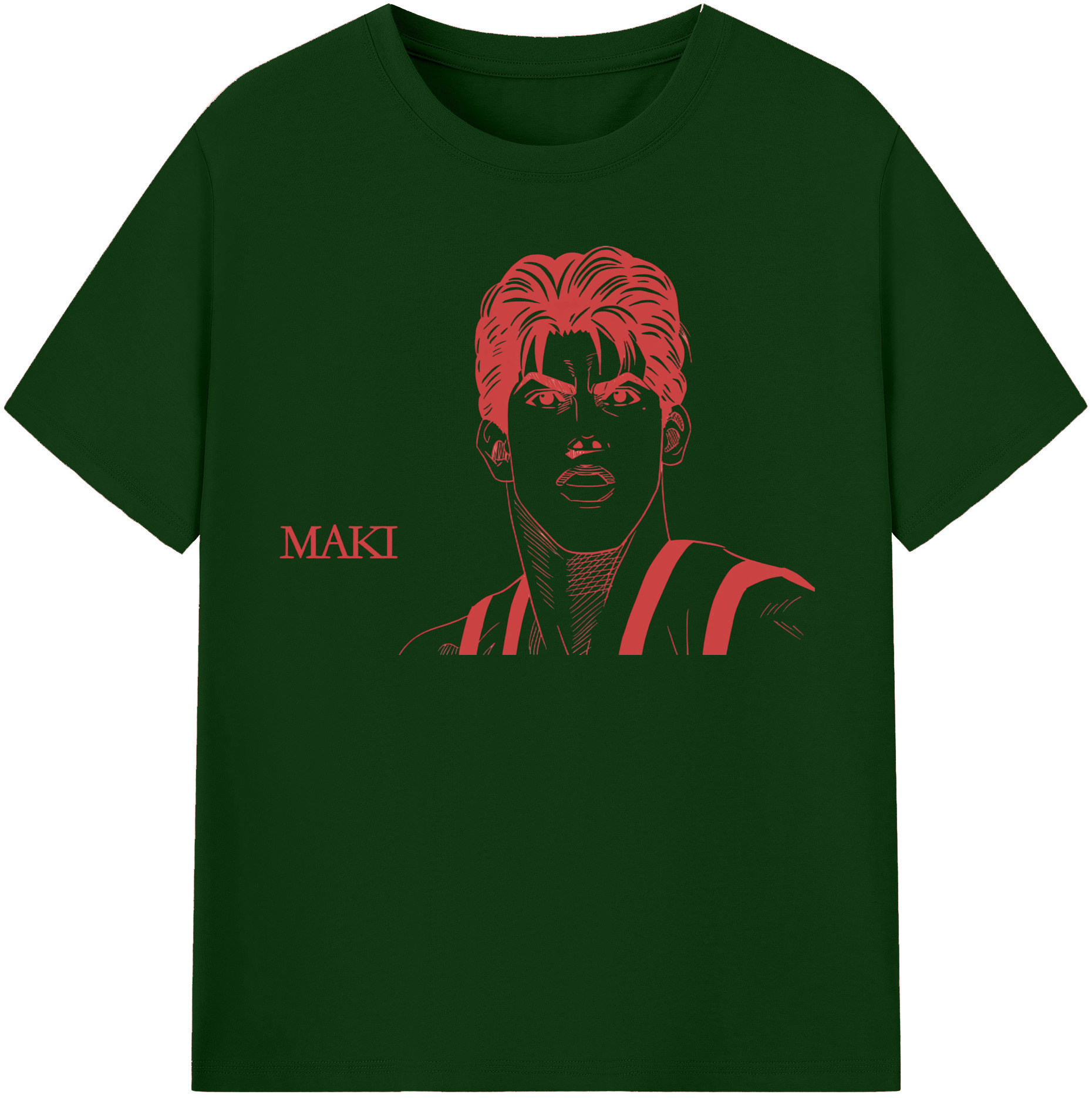 SLAM DUNK／スラムダンク 綿100％半袖Tシャツ（フロントプリント）